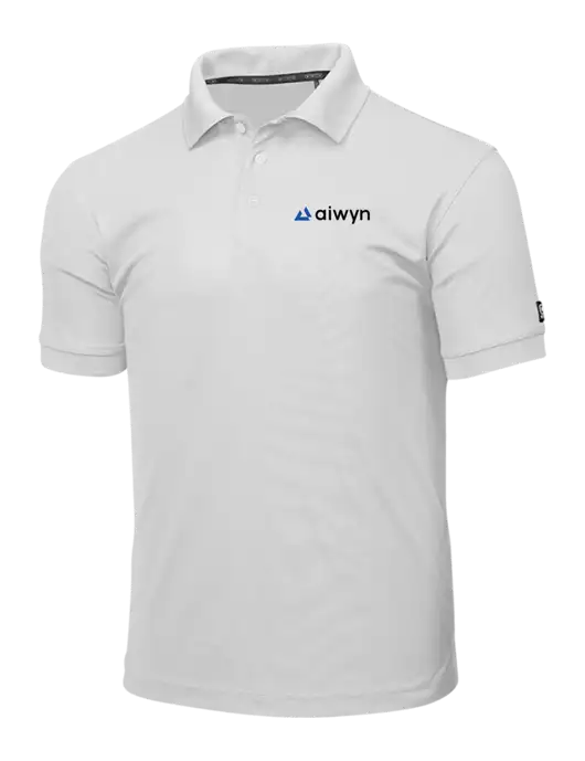 OGIO Bright White Caliber 2.0 Polo w/Aiwyn Logo