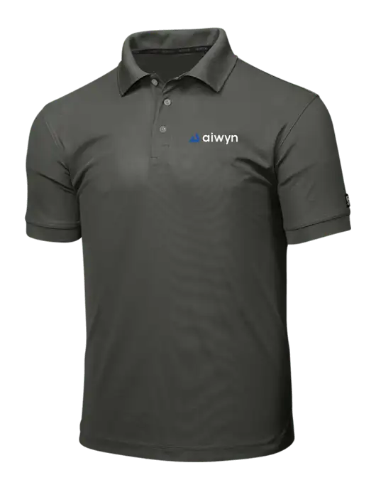 OGIO Medium Grey Caliber 2.0 Polo w/Aiwyn Logo
