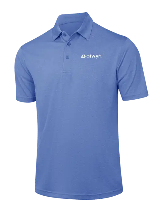 Royal Heather Contender Polo w/Aiwyn Logo