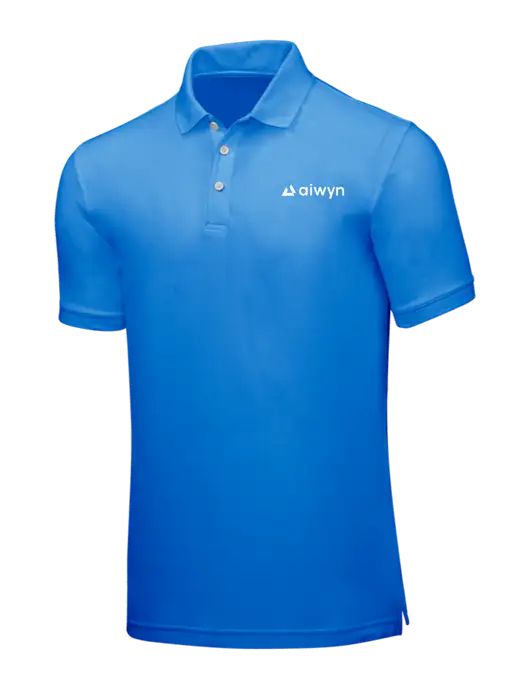 Light Royal Blue Core Classic Pique w/Aiwyn Logo