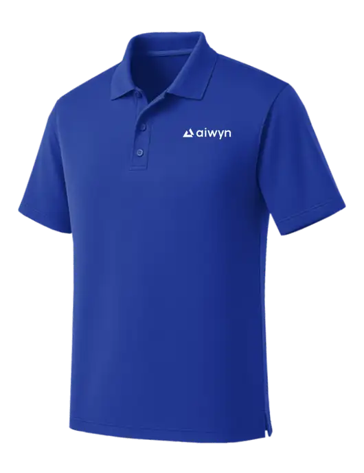 Dark Royal Dry Zone UV Micro Mesh Polo w/Aiwyn Logo