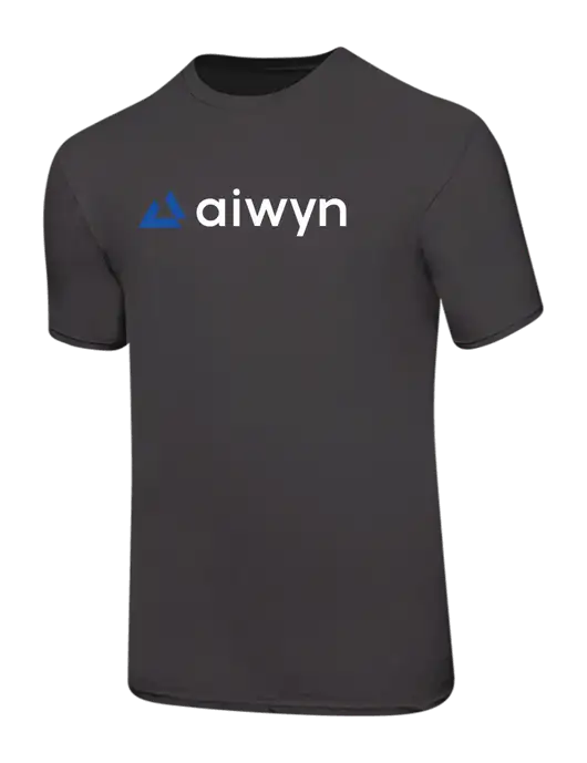 Ring Spun Charcoal 4.5 oz T-Shirt w/Aiwyn Logo