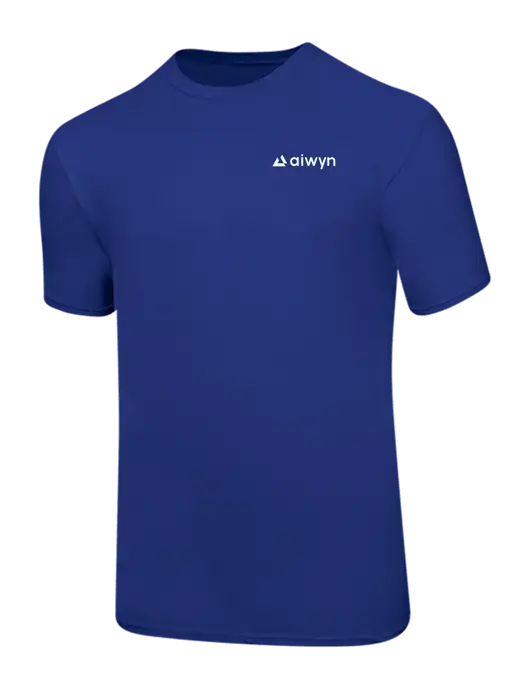 Ring Spun Royal 4.5 oz T-Shirt w/Aiwyn Logo