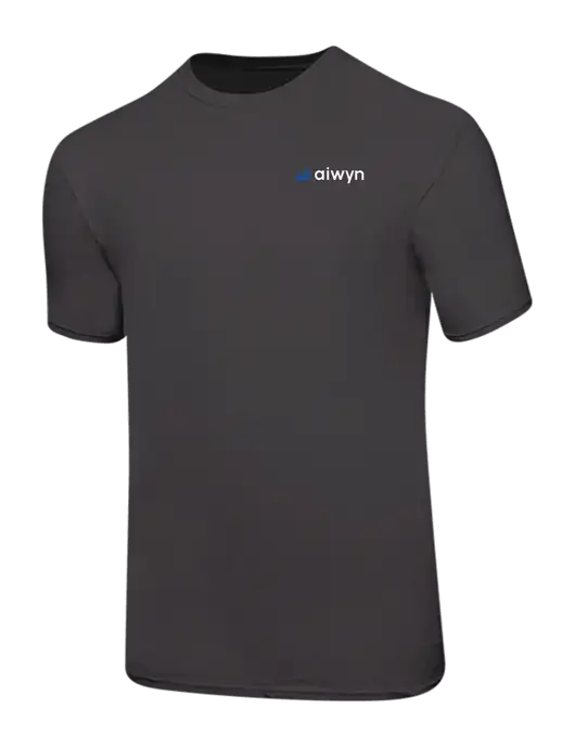 Ring Spun Charcoal 4.5 oz T-Shirt w/Aiwyn Logo