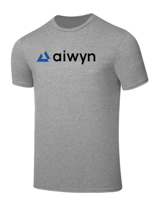 Seriously Soft Light Heather Grey T-Shirt w/Aiwyn Logo
