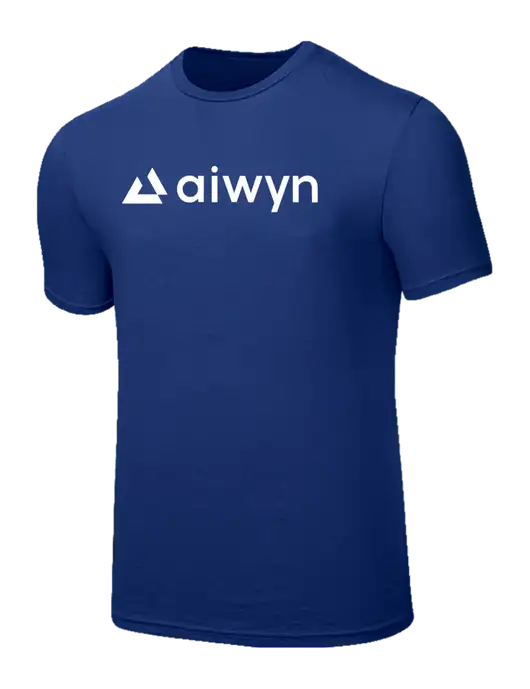 Seriously Soft Dark Royal T-Shirt w/Aiwyn Logo