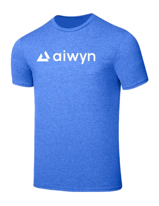 Seriously Soft Heathered Royal T-Shirt w/Aiwyn Logo
