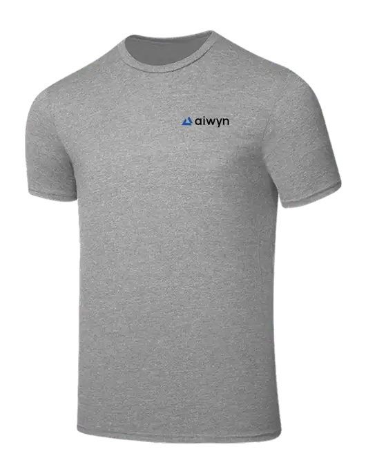 Seriously Soft Light Heather Grey T-Shirt w/Aiwyn Logo