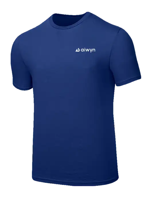 Seriously Soft Dark Royal T-Shirt w/Aiwyn Logo