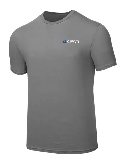 Seriously Soft Medium Grey T-Shirt w/Aiwyn Logo