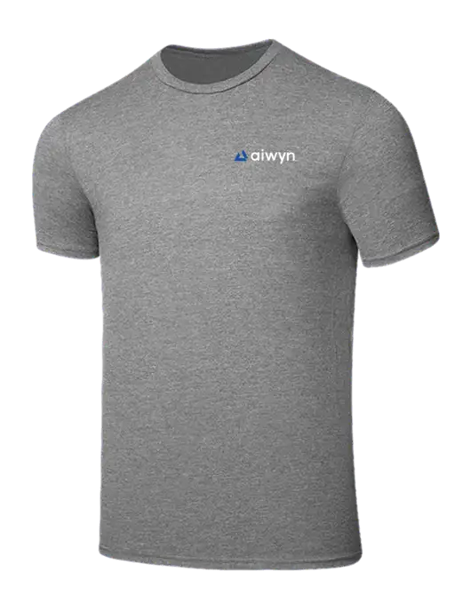Seriously Soft Grey Frost T-Shirt w/Aiwyn Logo