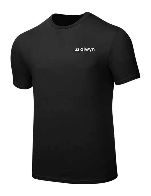 Seriously Soft Black T-Shirt w/Aiwyn Logo