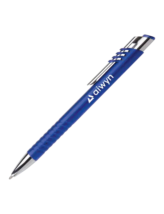 Schirhart Blue Pen - Black Ink w/Aiwyn Logo