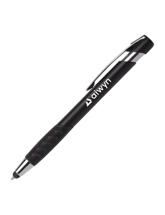 Alize Black Stylus Black Ink Pen w/Aiwyn Logo
