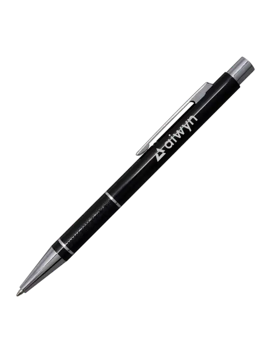 St George Black Pen - Blue Ink w/Aiwyn Logo