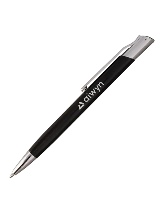 San Malo Black Pen - Black Ink w/Aiwyn Logo