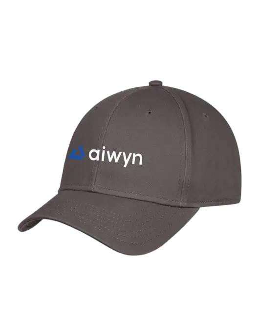Charcoal Structured Cap Hook & Loop w/Aiwyn Logo