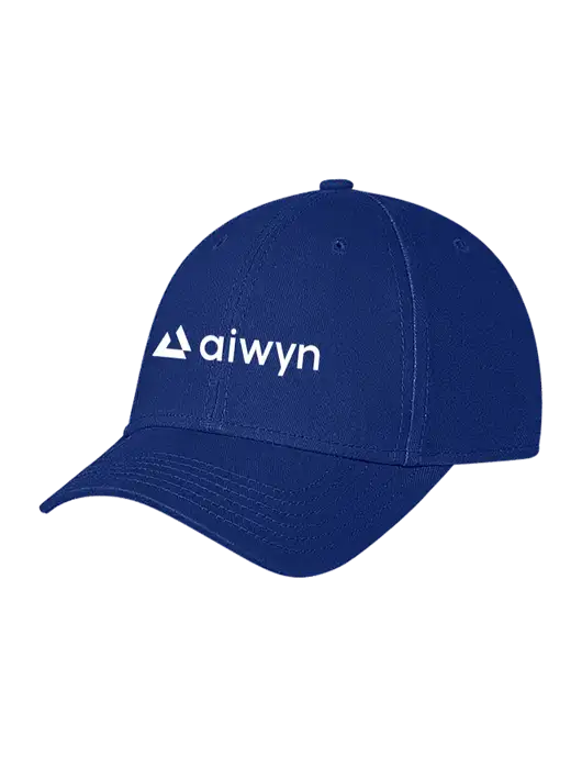 Royal Structured Soft Snap Closure Hook & Loop Cap w/Aiwyn Logo