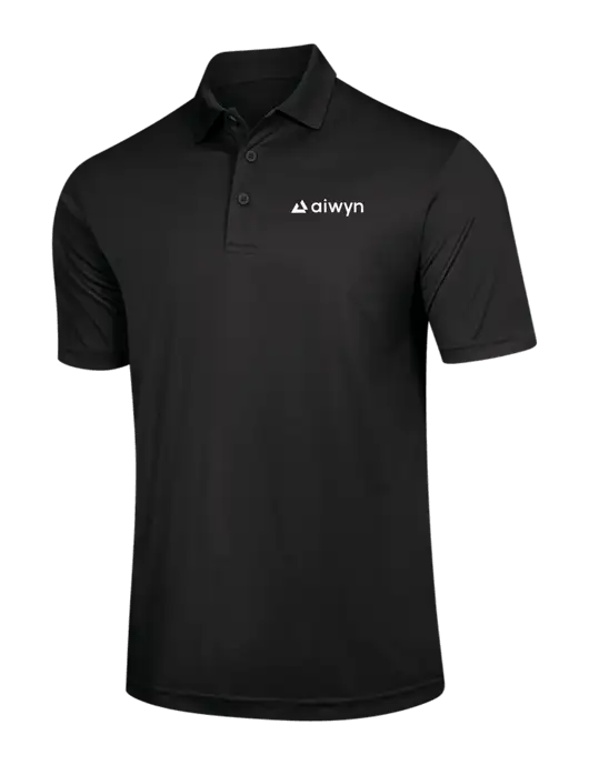 Black PosiCharge Competitor Polo w/Aiwyn Logo