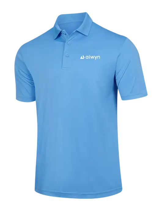 Carolina Blue PosiCharge Competitor Polo w/Aiwyn Logo