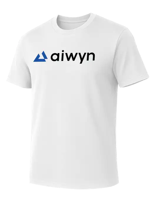 Allmade Bright White Organic Cotton Tee w/Aiwyn Logo