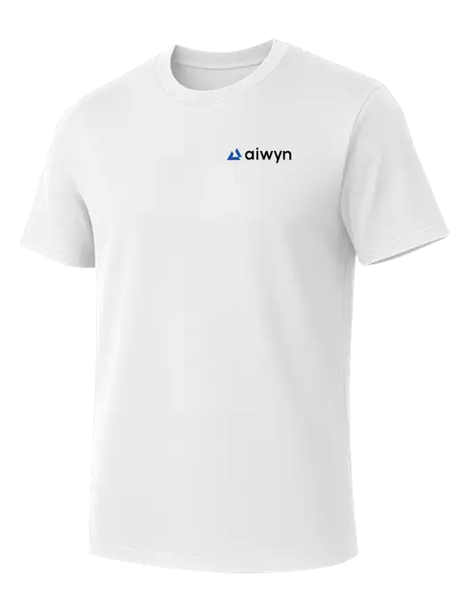 Allmade Bright White Organic Cotton Tee w/Aiwyn Logo