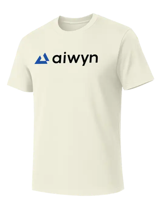 Allmade White Sand Organic Cotton Tee w/Aiwyn Logo