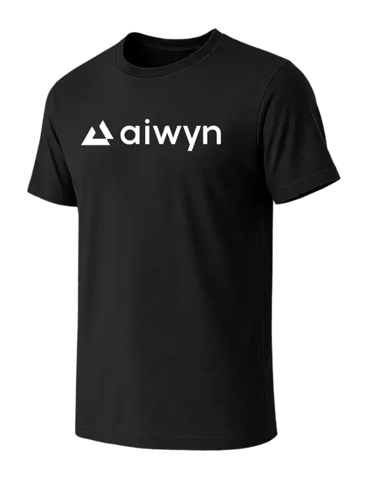 BELLA+CANVAS Black CVC Short Sleeve Tee w/Aiwyn Logo