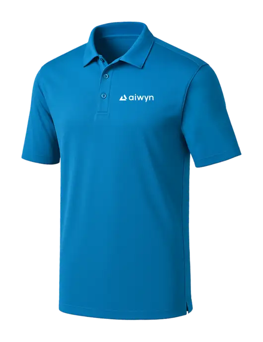 Royal Blue Silk Touch Performance Polo w/Aiwyn Logo