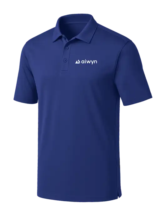 Dark Royal Silk Touch Performance Polo w/Aiwyn Logo