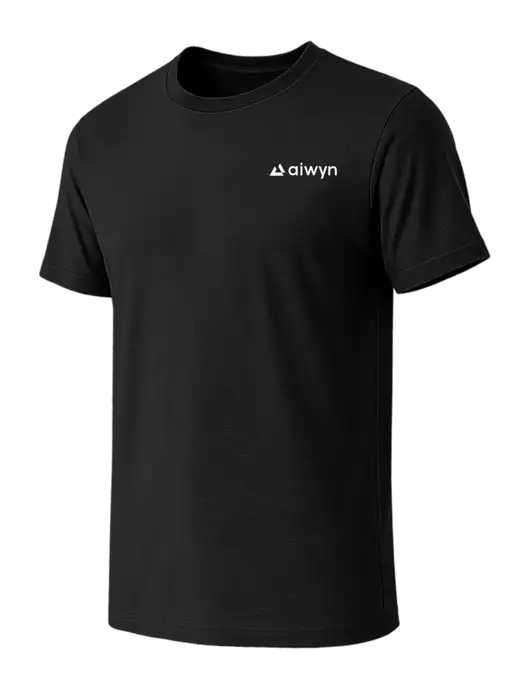BELLA+CANVAS Black CVC Short Sleeve Tee w/Aiwyn Logo