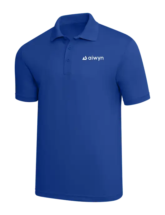 Dark Royal PosiCharge RacerMesh Polo w/Aiwyn Logo