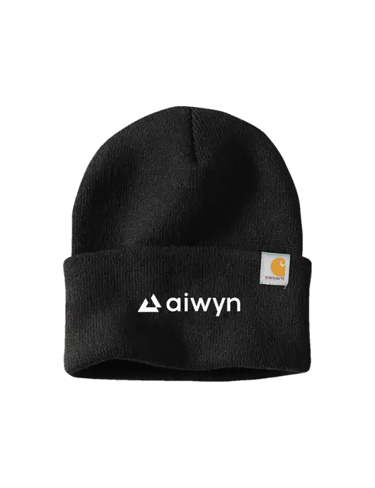 Carhartt Black Watch Cap 2.0 w/Aiwyn Logo