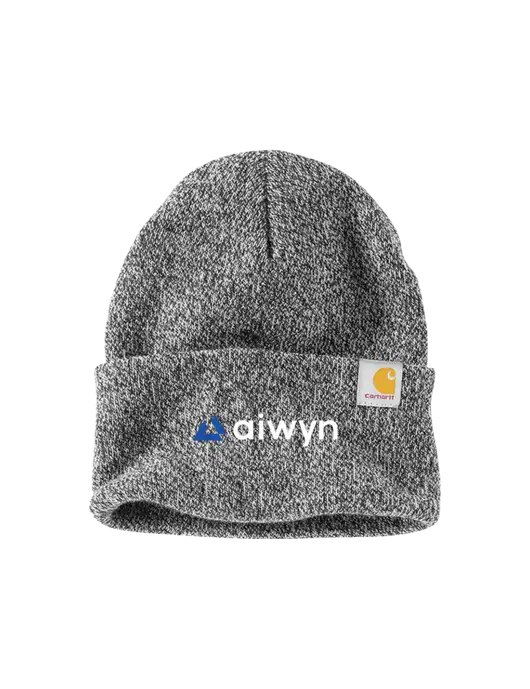 Carhartt Medium Grey Heather Watch Cap 2.0 w/Aiwyn Logo