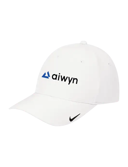 Nike White Dri-FIT Legacy Cap w/Aiwyn Logo