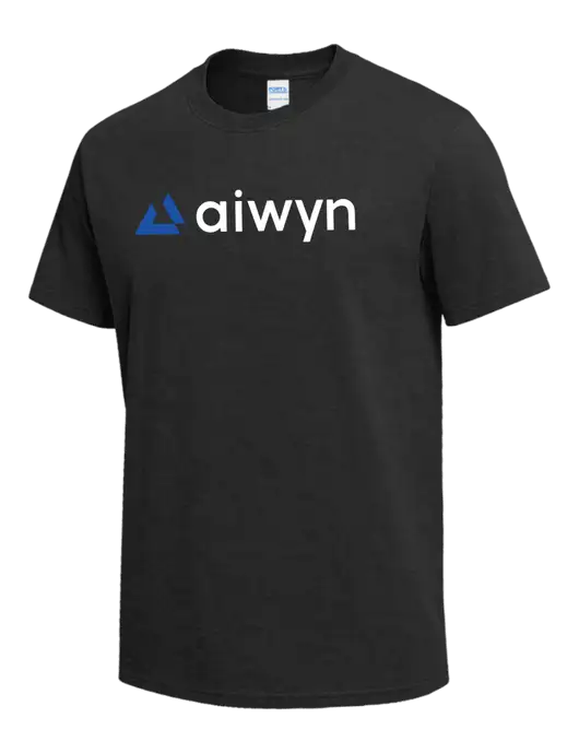 Dark Grey Heather Heavyweight 6.1 oz T-Shirt w/Aiwyn Logo