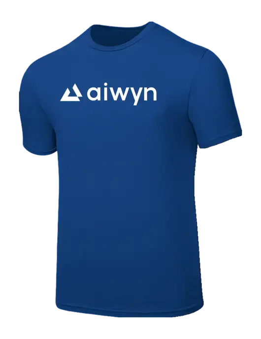 Seriously Soft Royal T-Shirt w/Aiwyn Logo