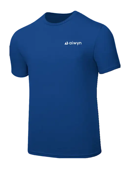 Seriously Soft Royal T-Shirt w/Aiwyn Logo